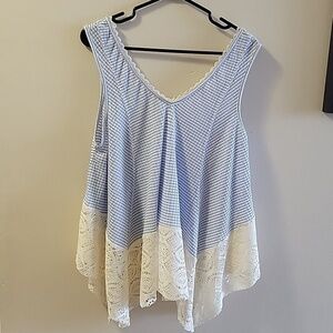 Nwt UMGEE Knit Handkerchief Hem Tank Top S